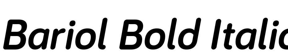Bariol Bold Italic Yazı tipi ücretsiz indir